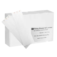 DM300/400 - Single White Franking Machine Labels